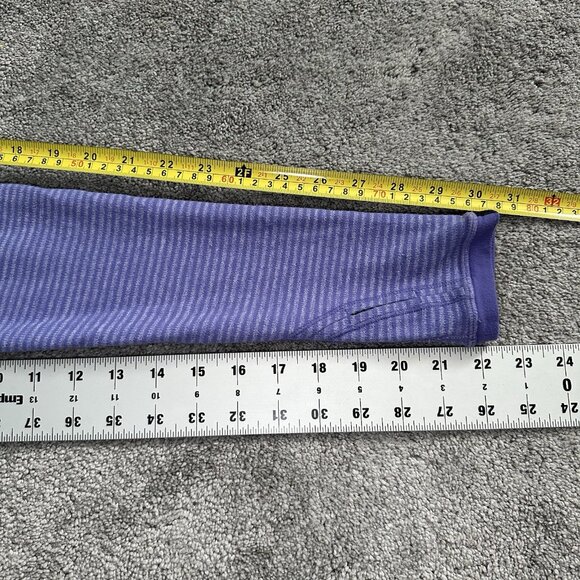 Lululemon Turn Around Shirt Women 10 Purple Thumbhole Reversible Gym Yoga - Picture 12 of 13